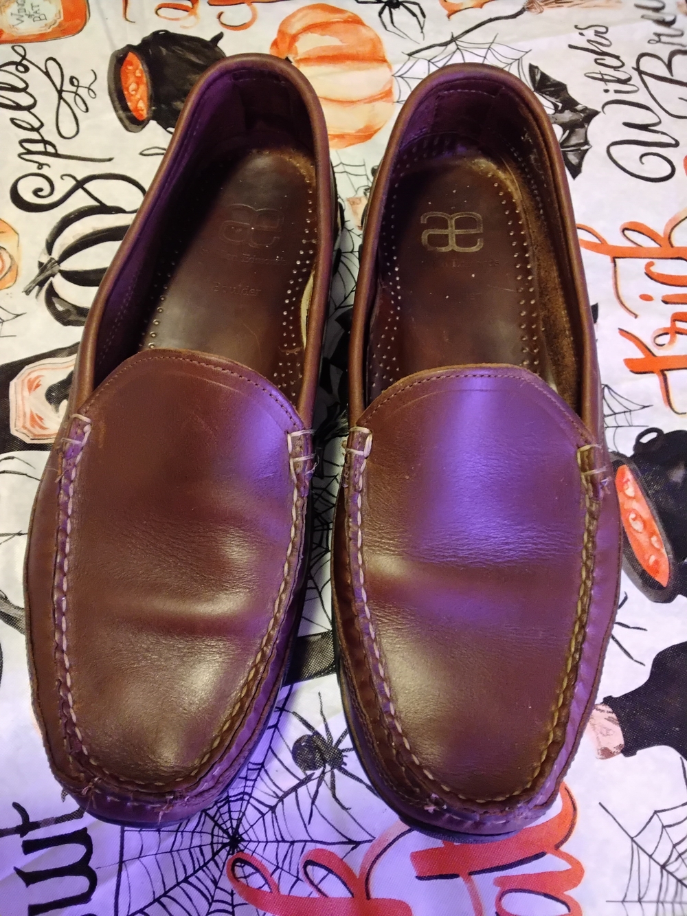 Allen Edmonds Men's Size 10 Boulder Brown Leather Loafers Shoes